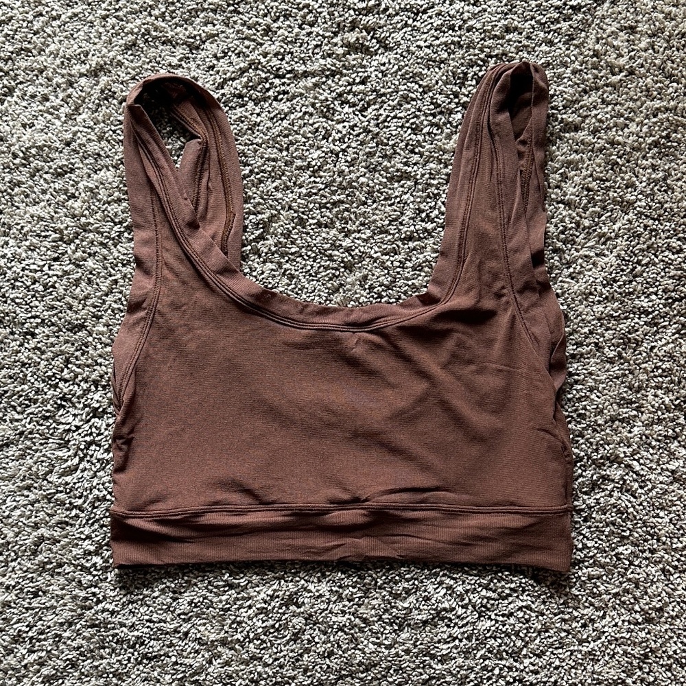Skims Summer Mesh Scoop Bralette Cocoa Size XL NEW